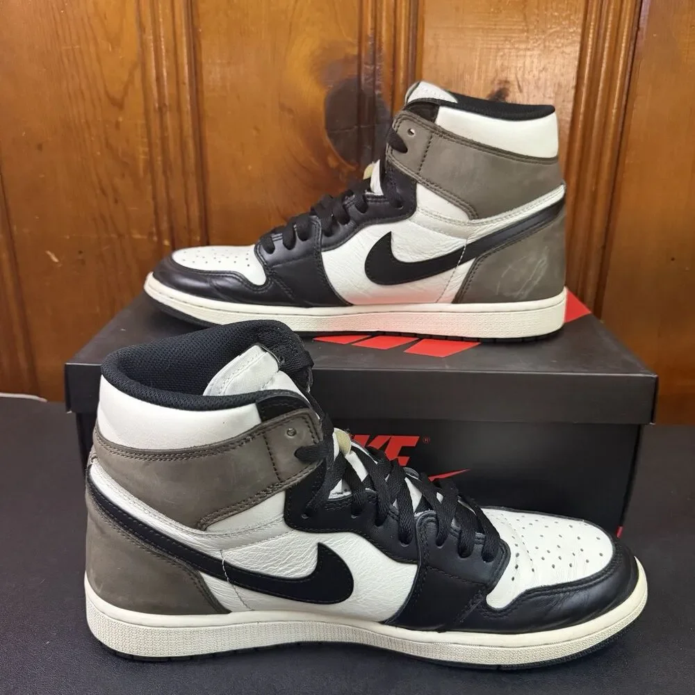 Jordan 1 High Dark Mocha Brown / Sail Size 11 Men 555088 105 OG BOX AUTHENTIC